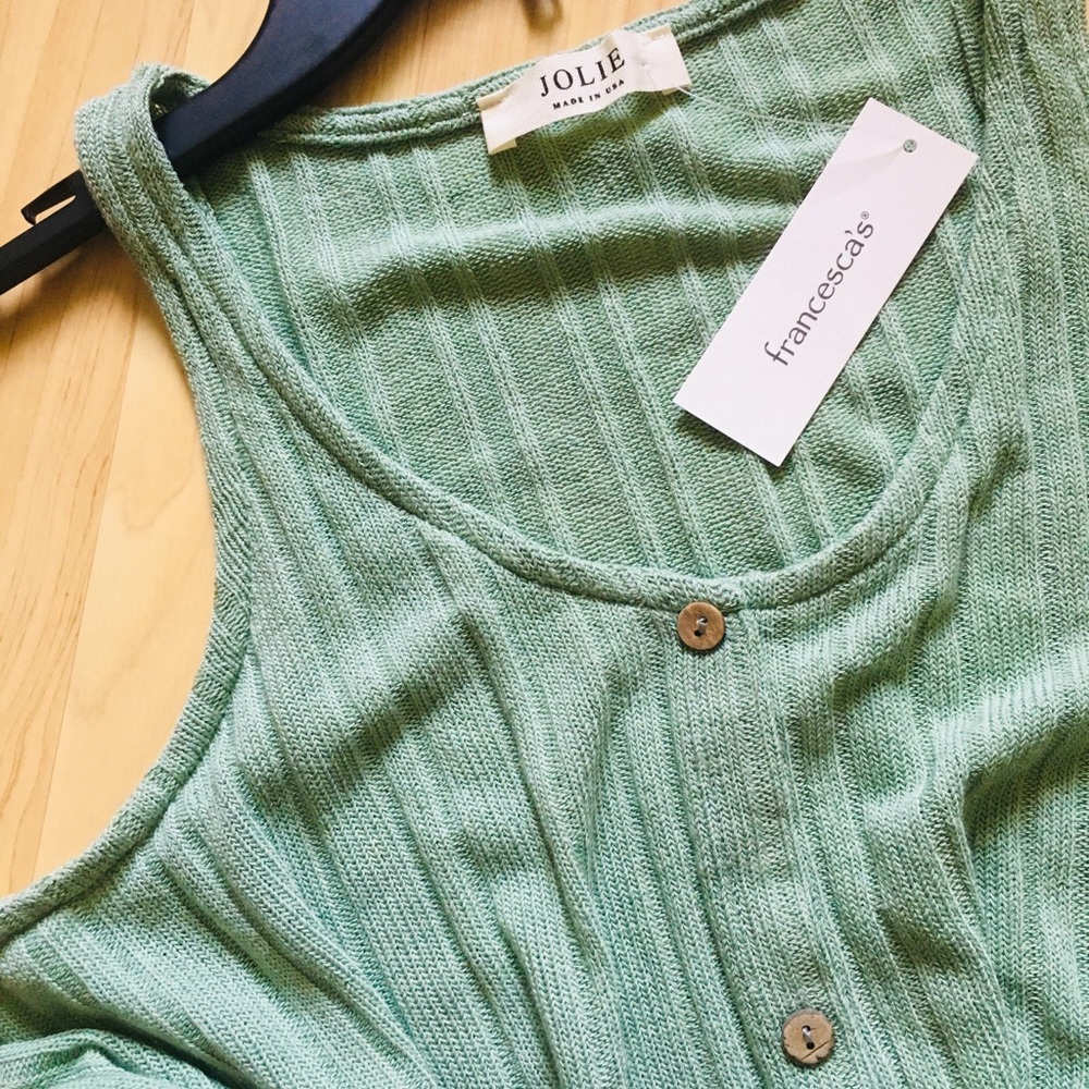 Francesca’s Twist Front Sweater Tank